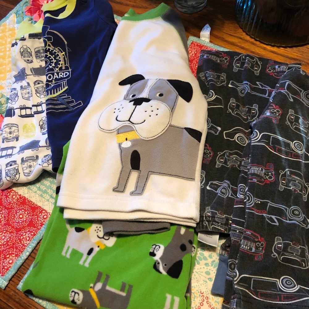 Bundle of Boys Pajama Sets. All size 5.
